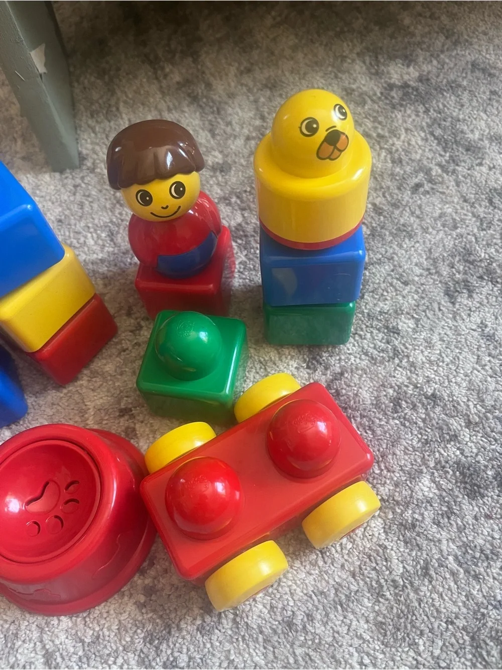 Vintage duplo Classic Stacking Building Blocks Set - Multicolor Kids Toy